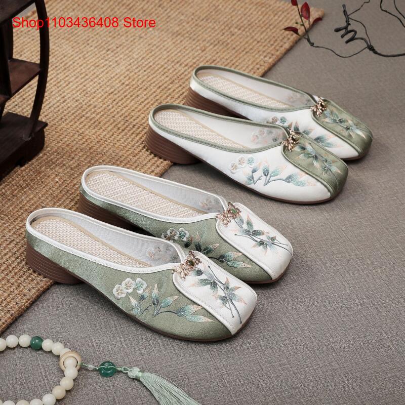 Ethnic Fashion Women - Nuove pantofole ricamate per la casa,