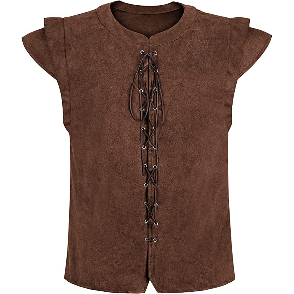 Ethnic Clothing & Online Fashion Store Khaadi Us - T-shirt in pelle scamosciata stile vichingo
