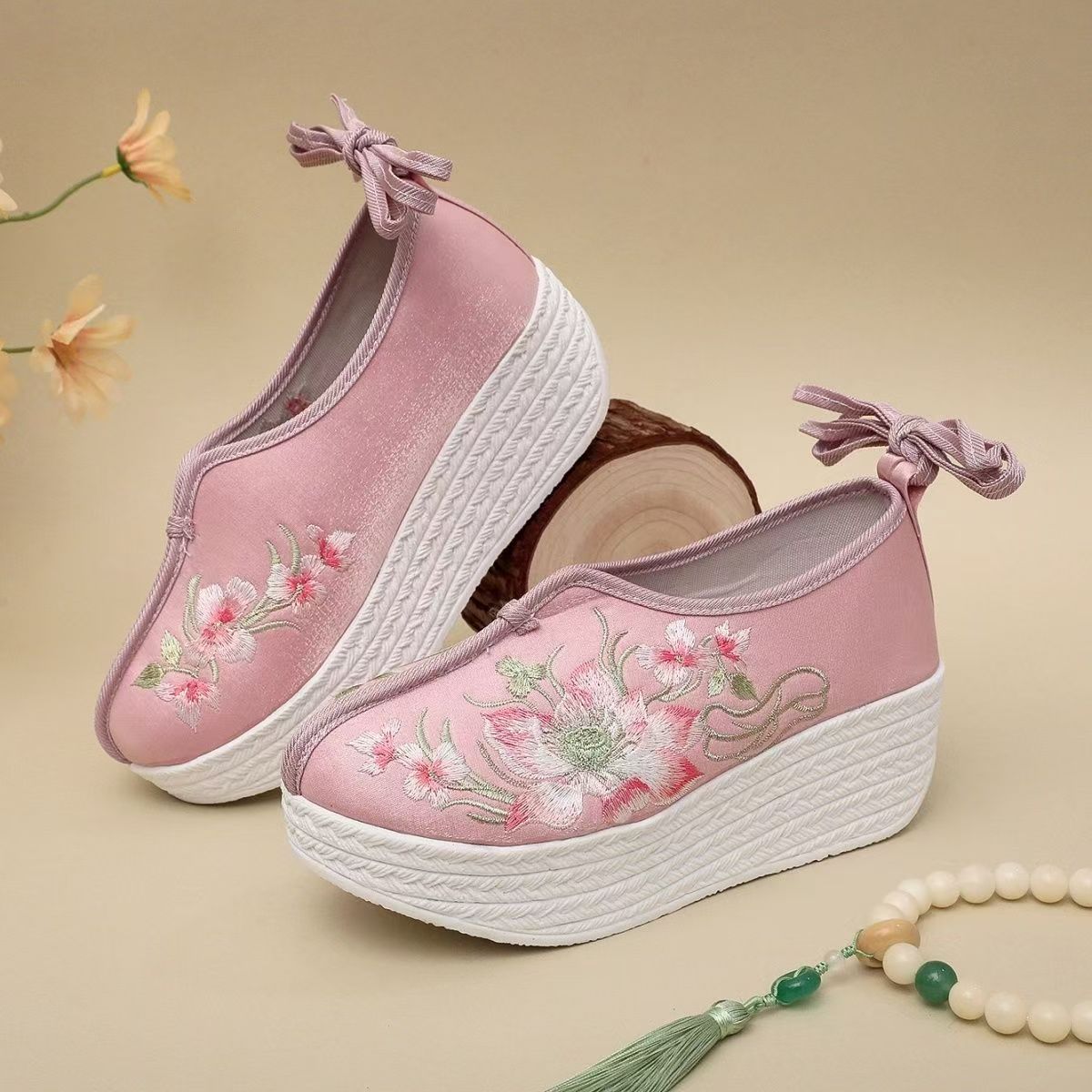 Ethnic Fabric - Scarpe Etniche da Donna con Zeppa