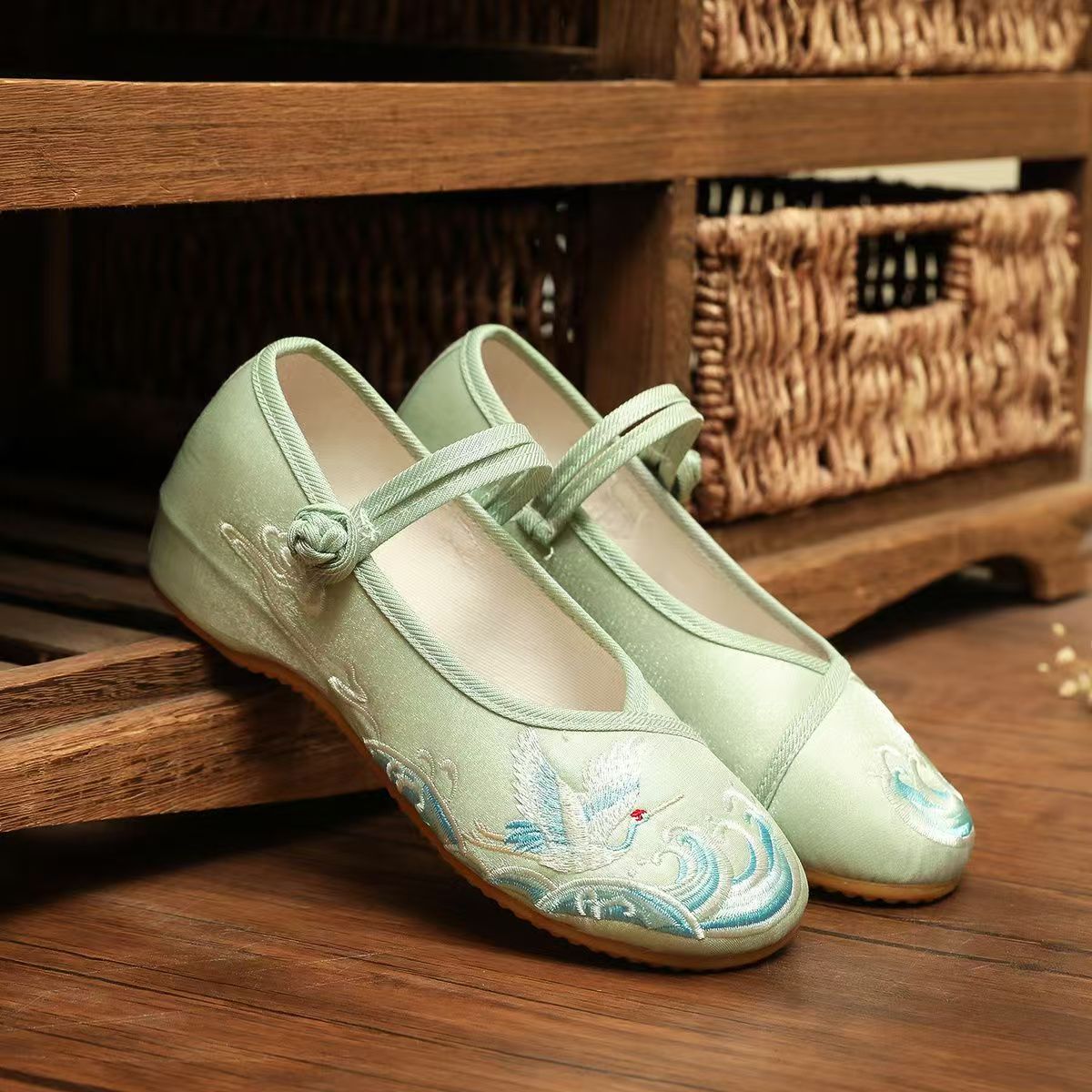 Ethnic Fabric - Scarpe da donna con suola piatta