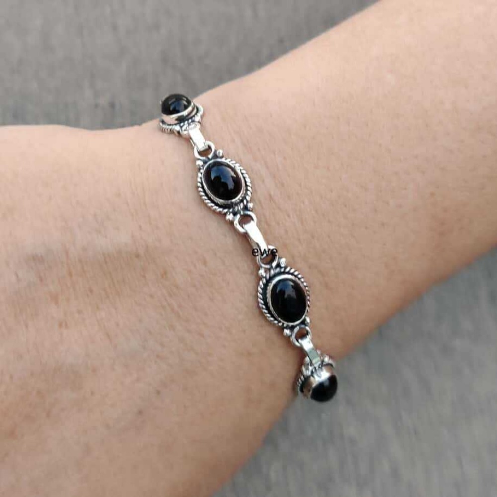 Fashion Ethnic Wear For Men - Bracciali Gotici Bohemien in Argento con