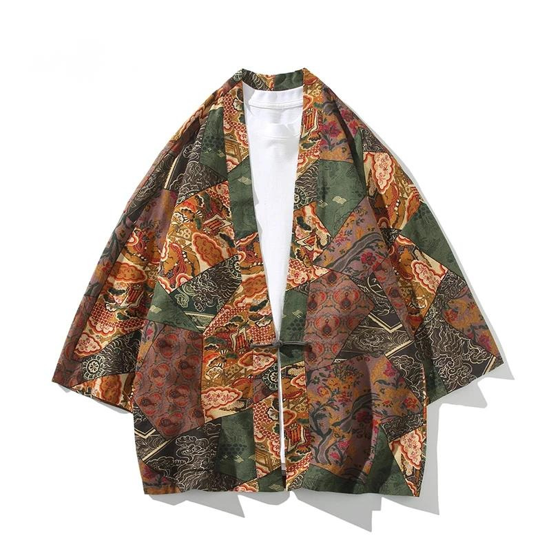 Ethnic Fashion Women - Stampa stile etnico Yukata Uomo Donna