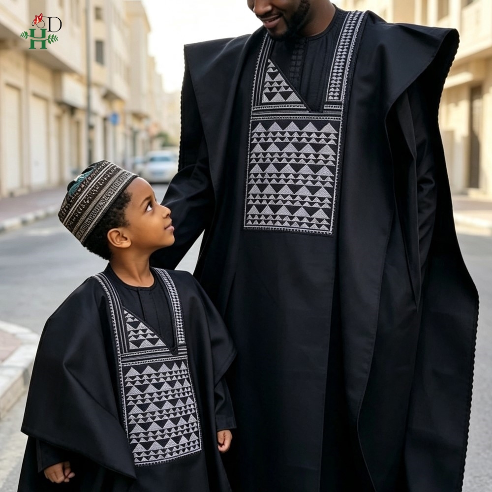 Abiti coordinati padre-figlio, - Boubou Men Africa recensione e prezzo