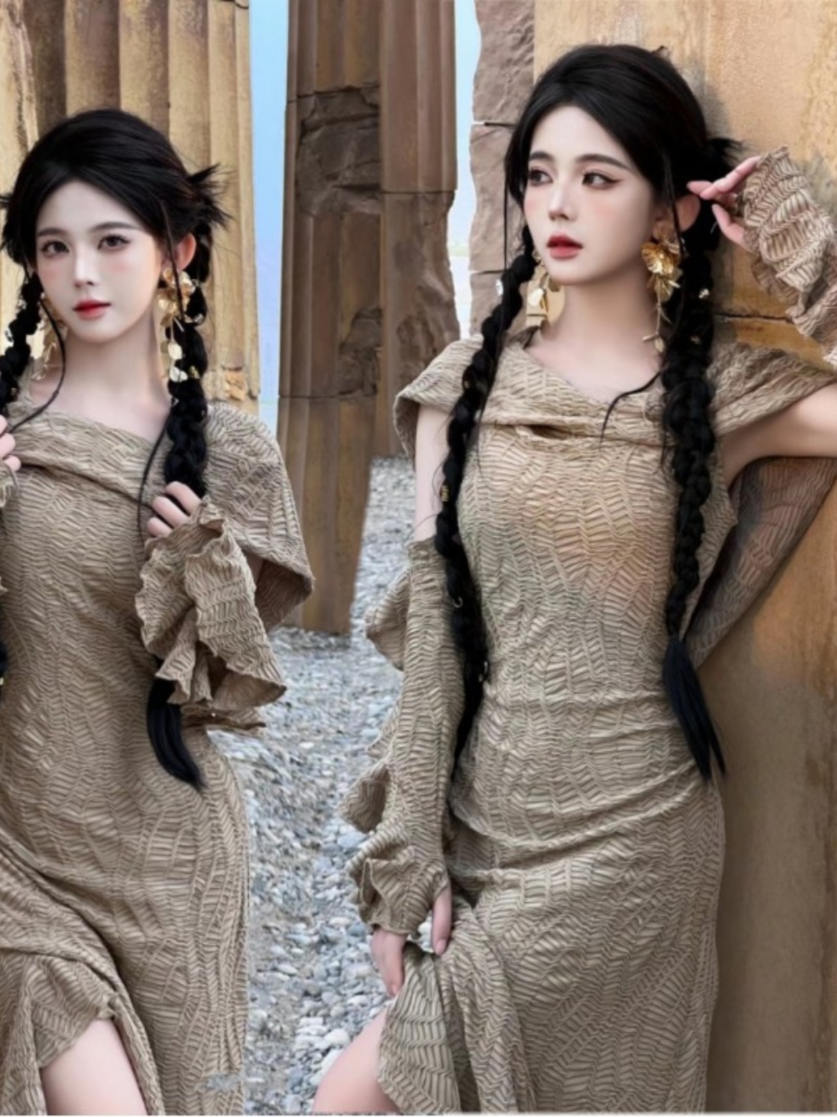 Abito Lungo a Tema Deserto, Mo - Ethnic Clothing & Online Fashion Store Khaadi Us recensione e prezzo